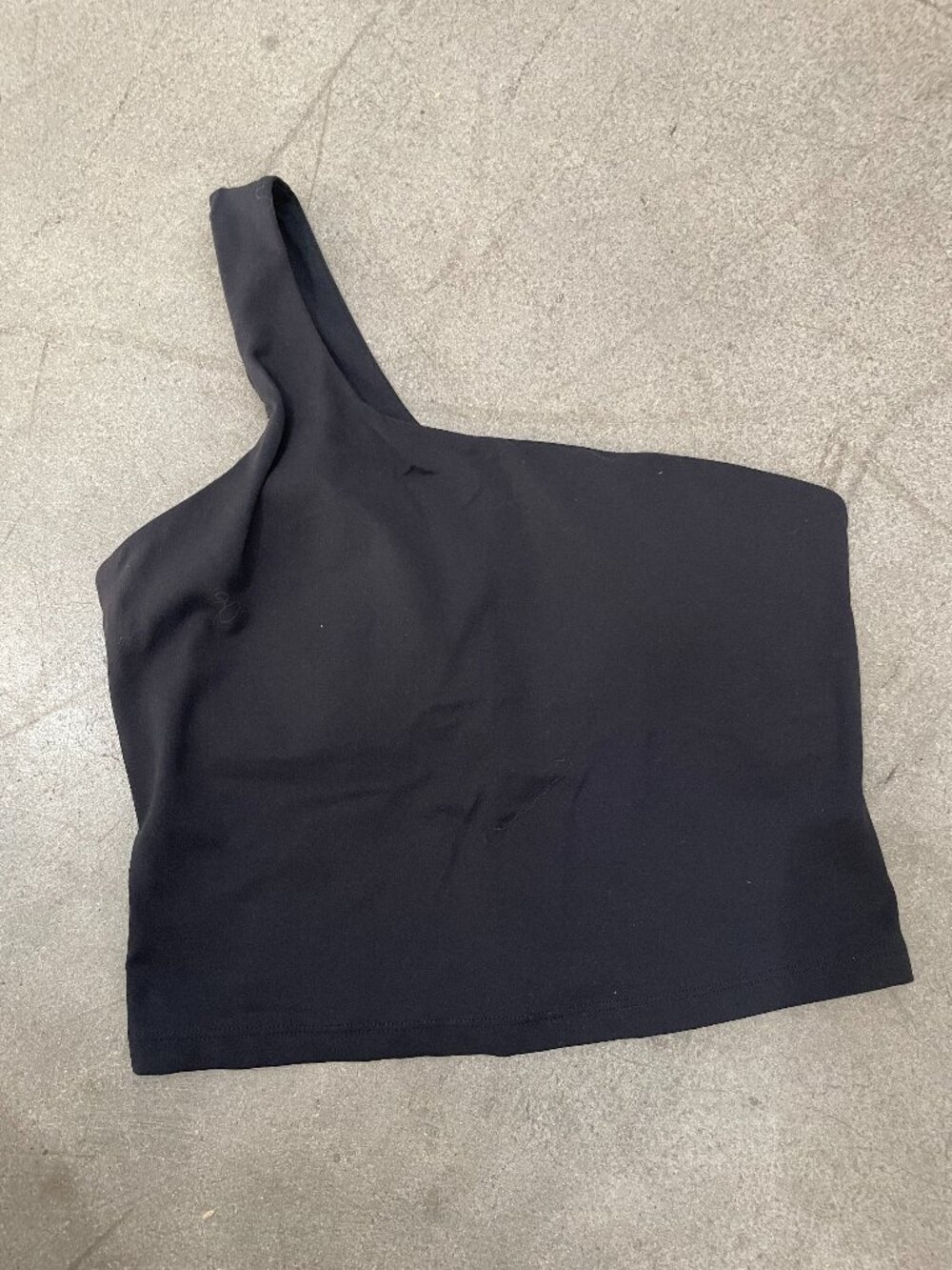 CRZ Yoga Women’s One Shoulder Sports Bra Crop Top Black Size M Athletic